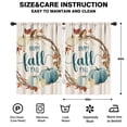 thumbnail image 2 of Plaid Pumpkins Fall Aesthetic Print Farmhouse Curtains 2 Pack Cafe Curtains,42x63in Kitchen Curtains Fall Holiday Long Curtain, 2 of 5