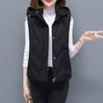 thumbnail image 4 of FNFYFH Puffer Vest Women Cropped Hooded Zip Up Quilted Sleeveless Jackets 2025 Lightweight Winter Gilet Waistcoat with Pockets, 4 of 9
