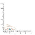 thumbnail image 4 of AFFY Marquise Simulated Aquamarine & White Natural Diamond Accents Infinity Bolo Bracelet for Women in 14k Rose Gold Over Sterling Silver, 4 of 5