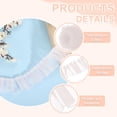 thumbnail image 3 of Uxcell Ruffle Lace Ribbon Trim Pleated Lace Fabric Trim 11 Yard Light Pink, 3 of 7