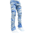 thumbnail image 5 of Boy's Skinny Fit Comfy Jeans Ripped Destroyed Distressed Stylish Slim Washed Denim Jeans Pants Blue 14, 5 of 6