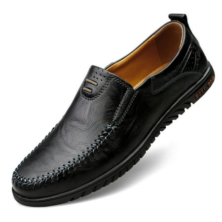 

CLOHOO Men‘s Fashion Handmade Comfortable Casual Loafers With Soft Sole