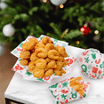 thumbnail image 6 of Monebena Waxed Deli Paper Sheets 100 Pcs, Merry Christmas Food Basket Liners for Sandwiches Fries 12 * 12 Inch,X'mas Burgers Deli Wrap Wax Paper Sheets Snowflakes Santa M01, 6 of 6