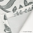 thumbnail image 5 of DriftAway Twyla Linen Blend Blackout Valance for Kitchen 18 Inch Length Boho Floral Printed Lined Rod Pocket Room Darkening Window Curtain Valance for Living Room Bedroom 52x18 Inch Ivory Gray, 5 of 8