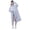Gray, variant on JOANKDMI Waterproof Rain Jacket Women Reusable Long Rain Poncho Lightweight Rainwear with Drawstring Hood Elastic Cuffs Portable Emergency Raincoats for Travel Theme Park