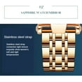 thumbnail image 5 of SENO Watch for Women Diamond Business Dress Analog Quartz Stainless Steel Waterproof Two Tone Luxury Casual Wrist Watch, 5 of 5