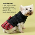 thumbnail image 4 of KYEESE Dog Sweater, Black Turtleneck Sweater Dress with Bowtie, Dog Sweater for Small Dogs, L, 4 of 7