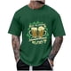 thumbnail image 1 of Ceisia Men's Loose Fit St. Patrick's Day Beer & Shenanigans Print Crew Neck T-Shirt Gifts, 1 of 4
