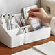 thumbnail image 5 of Caja de almacenamiento de escritorio, organizador de bolígrafos, ahorro de espacio, cosméticos de plástico, papelería de oficina, artículos Almacenamiento y organización del hogar Blanco L Monstrate HA082284-01, 5 of 6
