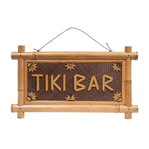 Home Decorative Wooden Tiki Bar Wall Hanging Sign
