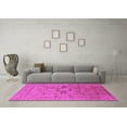 thumbnail image 3 of Ahgly Company Indoor Square Oriental Pink Traditional Area Rugs, 6' Square, 3 of 4
