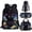 Black Cat Floral, variant on Jeiento Highland Cow Backpack and Lunch Box Pencil Case Water Bottle Holder Set 4 PCS Boys Girls Daypack for Junior Primary School Student Sunflower Travel Hiking Back to School Supplies Blue Sky