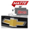 thumbnail image 2 of 2Pcs 5"x10" Chevy Emblem Bowtie Matte Gold Vinyl Wrap Sticker Decal Film Sheet, 2 of 7