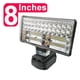 thumbnail image 2 of Luces de Trabajo LED Linterna Antorcha EléCtrica Foco LáMpara de Coche para Makita 18V Adaptador de BateríA de Iones de Litio BL1815 BL1830 -8 Pulgadas, 2 of 9