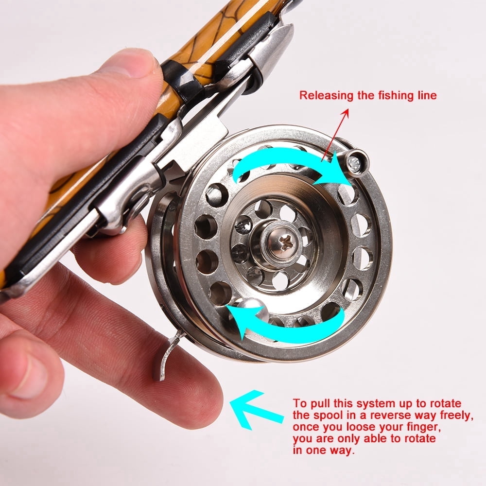 BESTSKY Right Handed Fly Reels Fishing Fly Fishing Reel Right Handed Aluminum Alloy Smooth Ice Fishing Reels Fly Reels Fishing Accessories