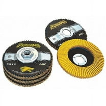 Arc Abrasives Flap Disc, 4 1/2 in Dia, 5/8 in Arbor 71-10817AF