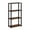 Amber Pine/Black, variant on Furinno FULDA 3-Tier Narrow 10-In Width Bookcase 9.3 x 9.8 x 31.5