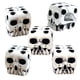 thumbnail image 1 of Dados de esqueleto de Halloween, 5 piezas de dados de esqueleto de esqueleto blanco de Halloween, dados de juego, apariencia llamativa, 1 of 9