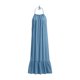 thumbnail image 4 of Faldas Largas de las Mujeres de la Ropa de Cama Se Sienten Sueltas Casual Doblado con Pliegues Falda de Suspensión Ajustable, Ropa de Dormir para el Hogar, 4 of 7