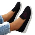 thumbnail image 3 of Sopiago Womens Shoes Comfortable Breathable Stretch Canvas Slip On Sneakers Easy Slip-Ons Casual Shoes Women and Elderly Stylish Black,41, 3 of 6
