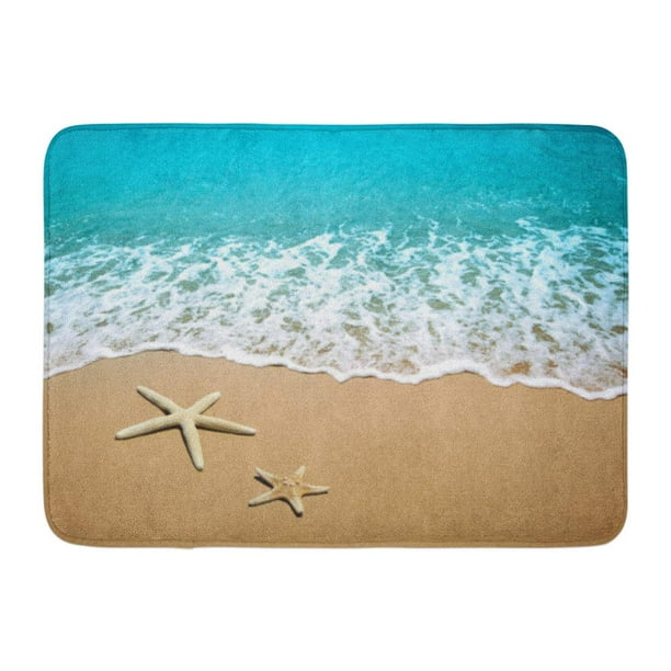 LADDKE Blue Wave Starfish on Beach Sand Scene Water Sea Summer Ocean