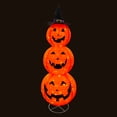 thumbnail image 3 of Muñeco Calabaza de Tela con Luces LED y sombrero de Bruja de 3 Niveles, 3 of 6