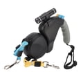 thumbnail image 1 of 2 Dog Retractable Leash, 360 Rotation Double Headed Leash for Dogs Up to 55 Lbs, 3 Meter Pet Walking Leashs with LED Light, Strong Tape for Small, Medium Dog, 1 of 7