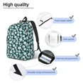 thumbnail image 5 of Daiia Daisies Flowers Vintage Canvas Backpack for Men and Women ,Hiking Backpack,Travel Laptop Bag for School,Large Capacity Backpack, 5 of 8