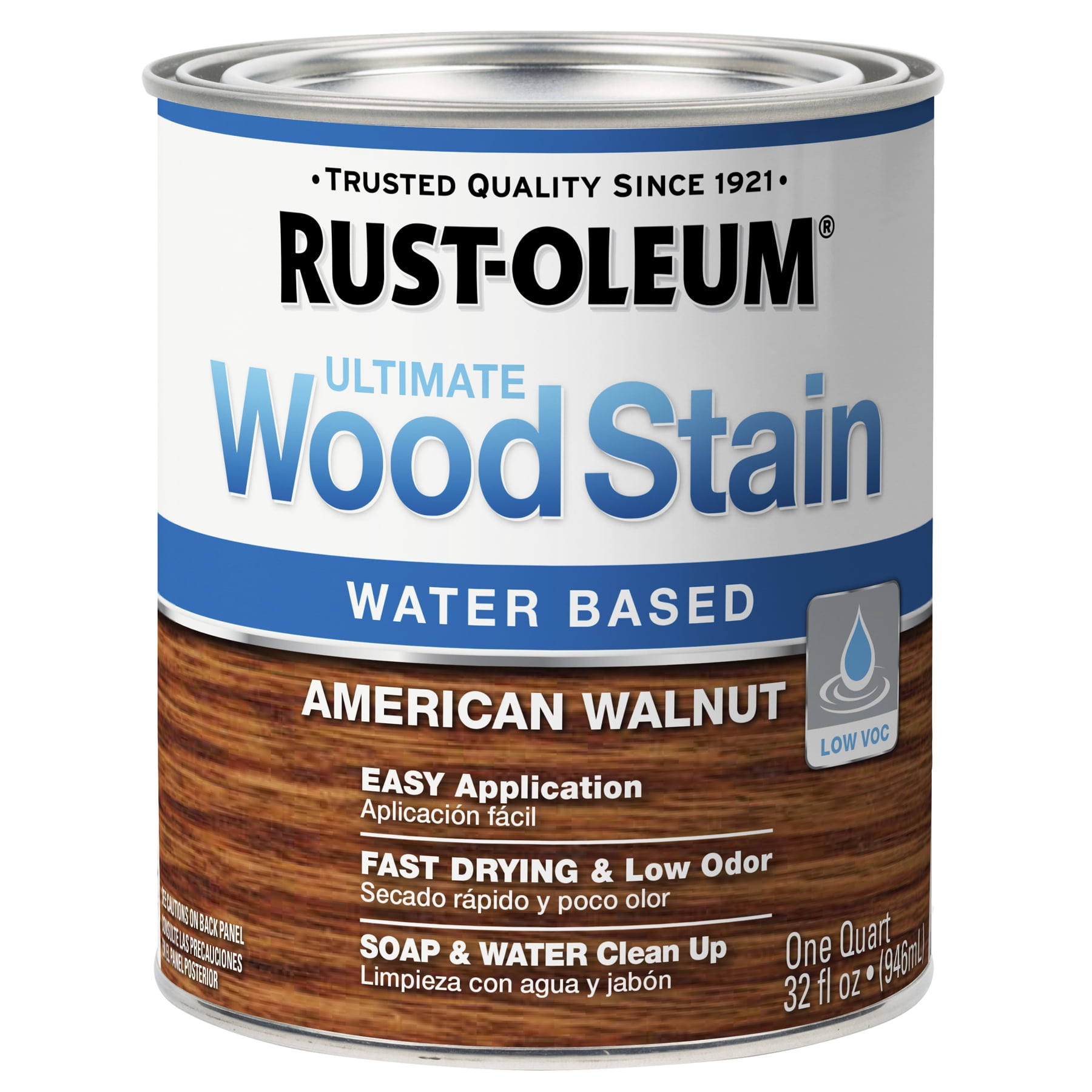American Walnut, RustOleum Ultimate Wood Stain Satin, Quart