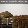 thumbnail image 4 of PRATYUX Twin 4-PC Organic Cotton Bed Sheet Set 1000-Thread Count 100% Long Staple Cotton, 21 inch Deep Pockets [1 Flat, 1 Fitted Sheet, 2 Pillowcases] - Leopard Print, 4 of 7