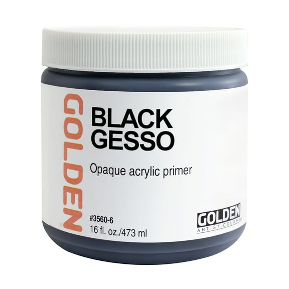 Golden Gesso, 16 oz., Black
