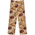 thumbnail image 5 of Top-kevin Womens Pajamas Set Croissant Pancake Strawberry Soft Long Sleeve Sleepwear Button Down Sets, 5 of 12