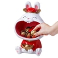 thumbnail image 3 of PENGXIANG Resin Bunny Statue Storage Box Candy&Key Storage Bowl Holder For Home Living Room Table Decor, 3 of 14