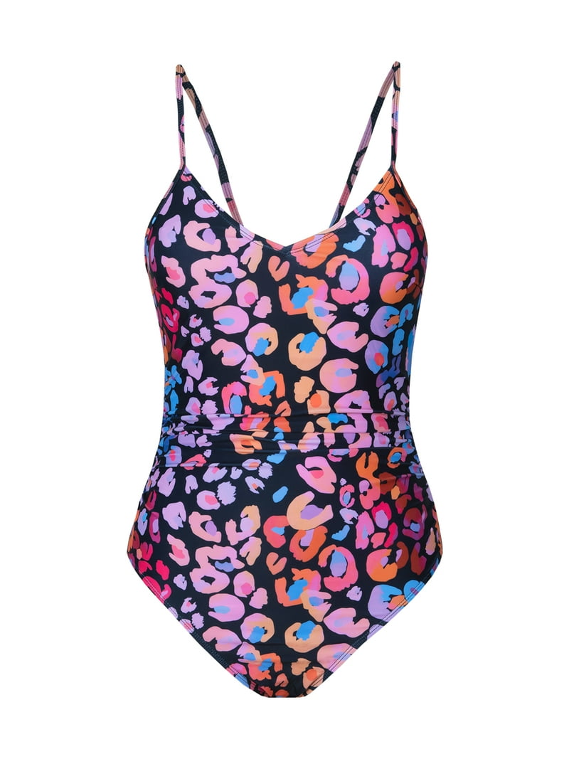 ワンピース HUECLOSET Creamy O Ganza Lace Layered Slim Mini One Piece Cupshe Women's One Piece Swimsuit with V-Neckline, Removable