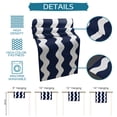 thumbnail image 7 of Table Runner Dresser Scarves 108 Inch Long, Blue and White Line Wave Stripe Linen Dining Table Runners Minimalist Seashore Geometric Art Tabletop Scarf for Wedding Holiday Party Kitchen, 7 of 7