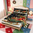 thumbnail image 2 of Manfei Rustic Christmas Animals Bed Sheets,Xmas Holiday Season Full Size Sheets,4pcs,1 Flat Sheet,1 Fitted Sheet and 2 Pillowcases, 2 of 6