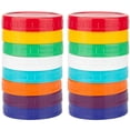 thumbnail image 1 of 16 Pack Plastic Mason Jar Lids - Colored Mason Jar Caps 100% Compatible for Ball Kerr Wide Mason Jars (Wide Mouth),16 pcs * Mason Jar Lids, 1 of 6