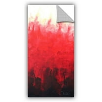 ArtAppealz Shiela Gosselin "Red Watery" Removable Wall Art
