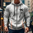 thumbnail image 4 of CONZONE Mens Casual Hoodies Long Sleeve Pullover Hoodie for Men Zip Up Graphic Hooded Sweatshirts With Pocket, 4 of 4