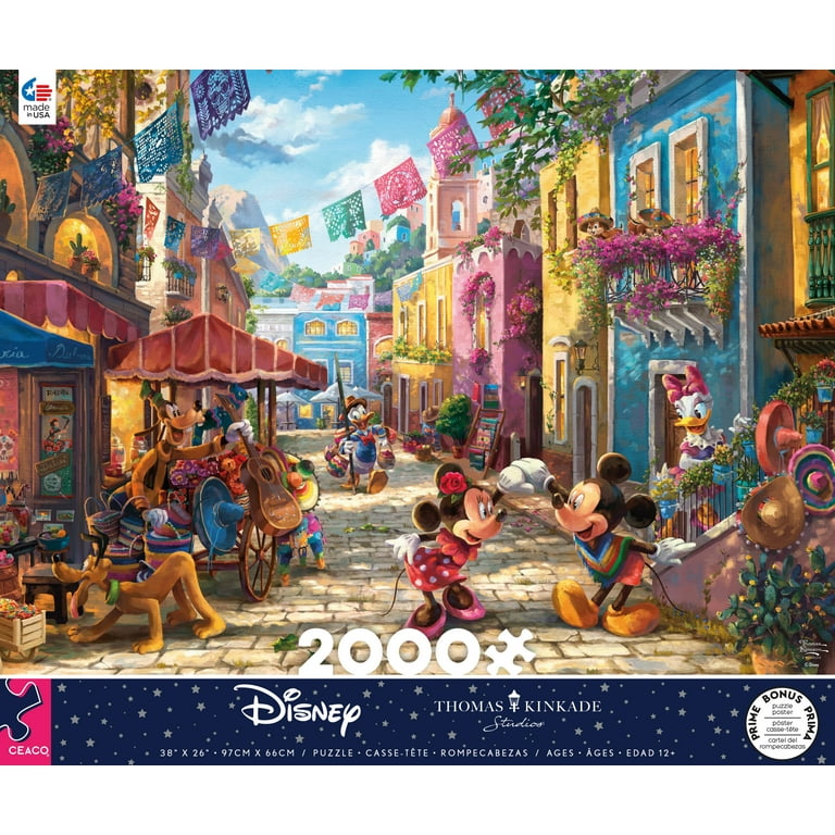 Ceaco 2000-Piece Thomas Kinkade Disney Mickey & Minnie in