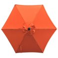 thumbnail image 3 of saney Outdoor Patio Umbrella 7.5 Ft with Crank, Weather Resistant, UV Protective Umbrella, Durable, 6 Sturdy Steel Ribs, Market Outdoor Table Umbrella, Garden Umbrella Market Umbrella, Orange, 3 of 4