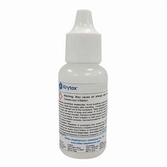 Krytox Lubricant, 1 oz., Dropper Bottle, PFPE, Colorless LBBGPL105