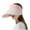 Pink, variant on Women's Summer Solid Foldable Ice Silk Wide Brim Sun Visor, Breathable Sun Grey,One Size