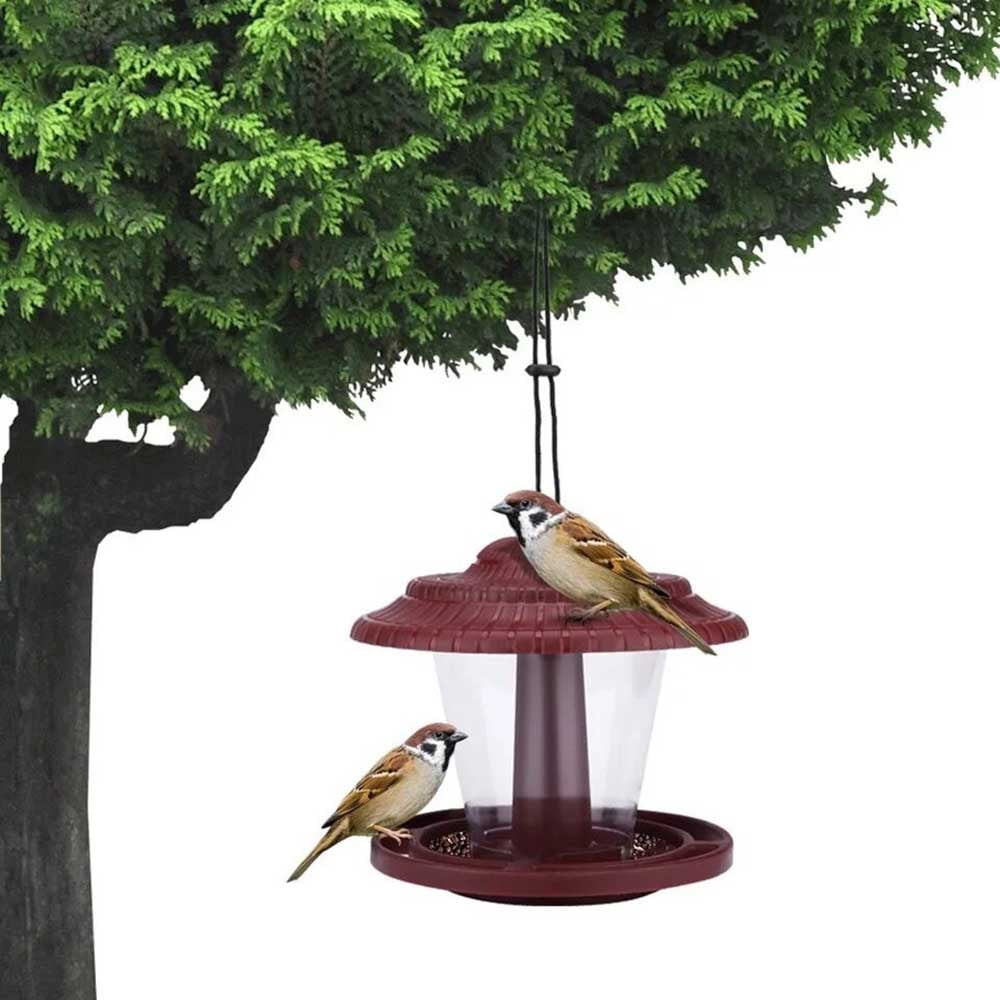 Outdoor Hanging Wild Bird Feeder, Hanging Outdoor Garden Backyard
