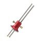 thumbnail image 5 of Calibre para marcar madera Guía de marcado Accesorio de doble cabezal Herramienta de medición manual Madera Rojo plateado, 5 of 8
