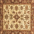 thumbnail image 1 of Ahgly Company Indoor Square Abstract Brown Modern Area Rugs, 8' Square, 1 of 4