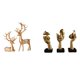 thumbnail image 1 of Estatuas De Renos Pensadores Europeos, Artesanía Coleccionable, Escultura De Arte Abstracto Para Amantes De Los Ciervos, Decoración De Mesa De Resina, Recuerdos Para Oficina, Estantería,, 1 of 8