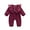 Red, variant on Fesfesfes Infant Baby Bodysuit Girls Long Sleeve Solid Bow Romper Jumpsuit