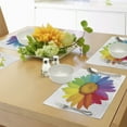 thumbnail image 4 of Ambesonne Colorful Place Mats Set of 4, Hippie Daisy Spring, Standard Size, Multicolor, 4 of 6