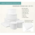 thumbnail image 2 of LAMINET 6 Piece Quilted Dinnerware Storage Starter Set - Includes 4 Plate Cases, 1 Cup Case & Platter Case - White 6400AC-FBM, 2 of 8